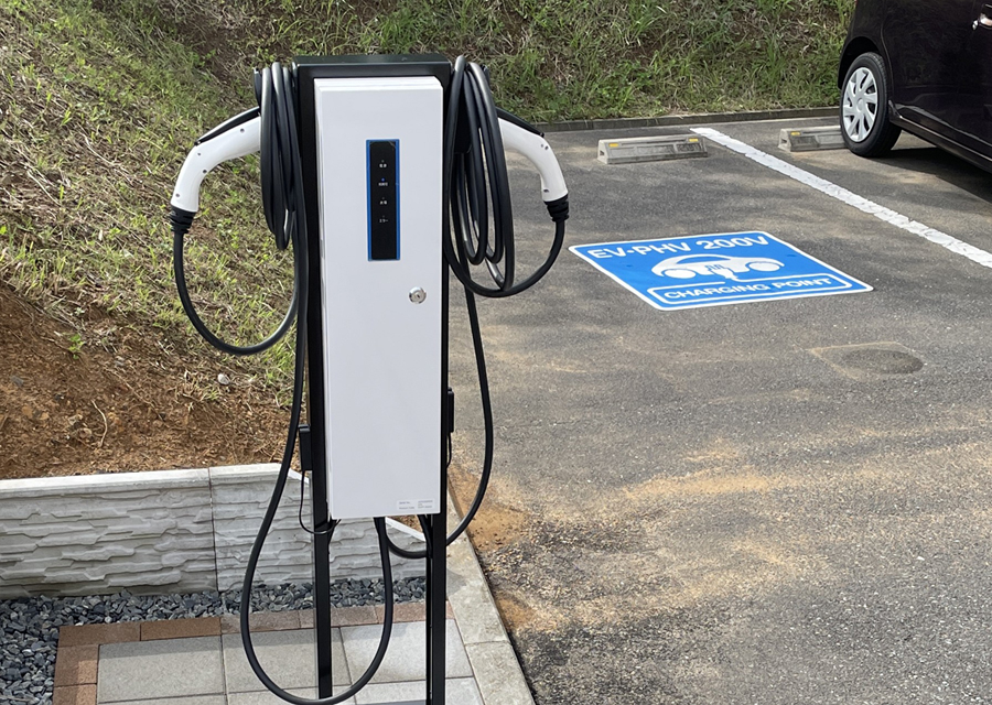 数少ない女川の電気自動車・プラグインハイブリット自動車の充電可能施設