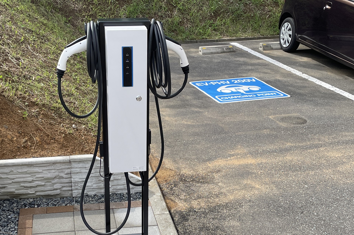 数少ない女川の電気自動車・プラグインハイブリット自動車の充電可能施設